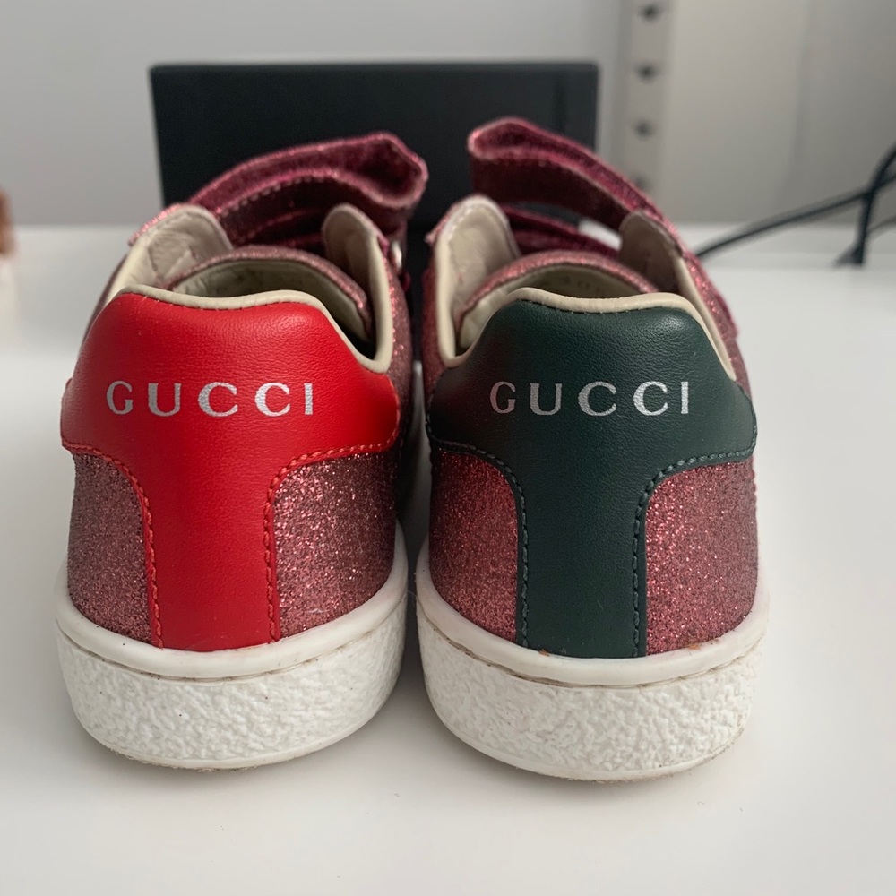 AUTHENTIC children’s Gucci sneakers, pink sparkle